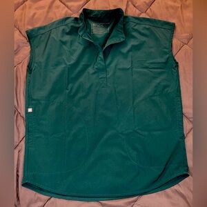 Figs Green Scrub Top